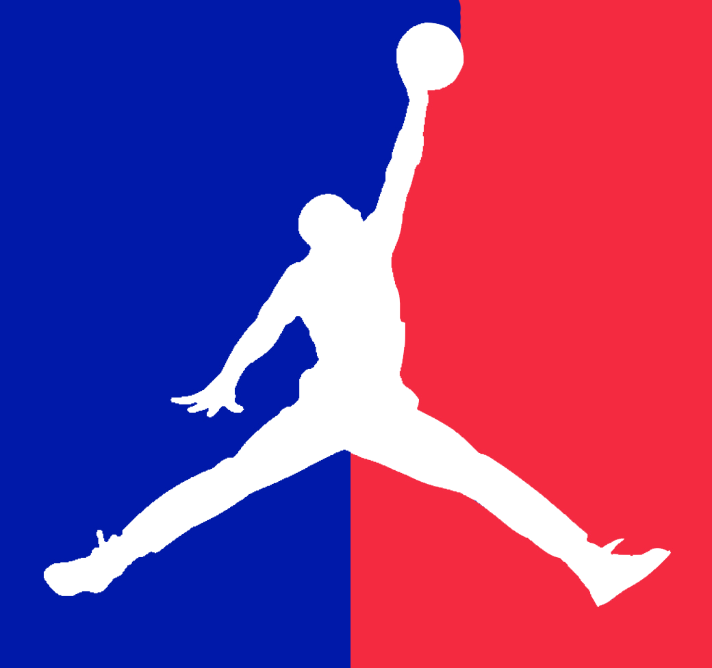 black and red jordan logo