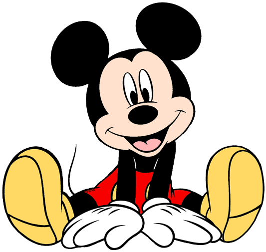 mickey mouse clipart cute pencil and color mickey #9424