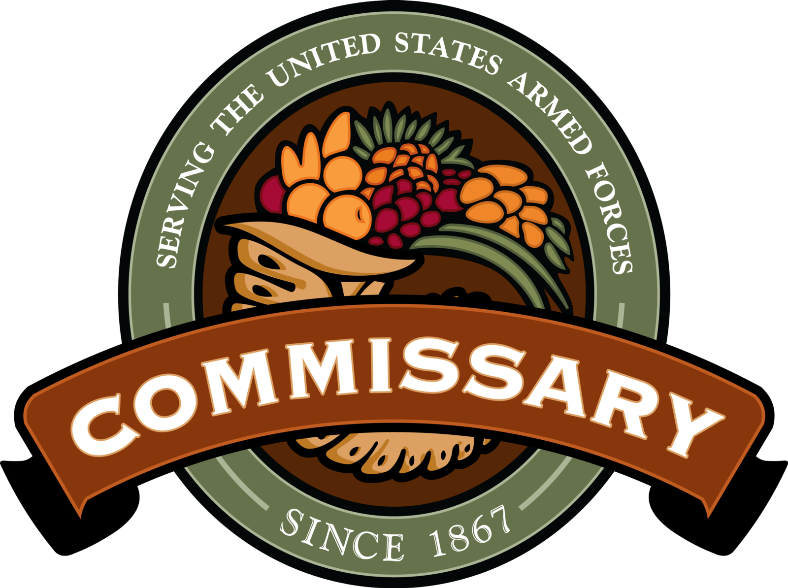 military logo, military market defense commissary agency deca #25302