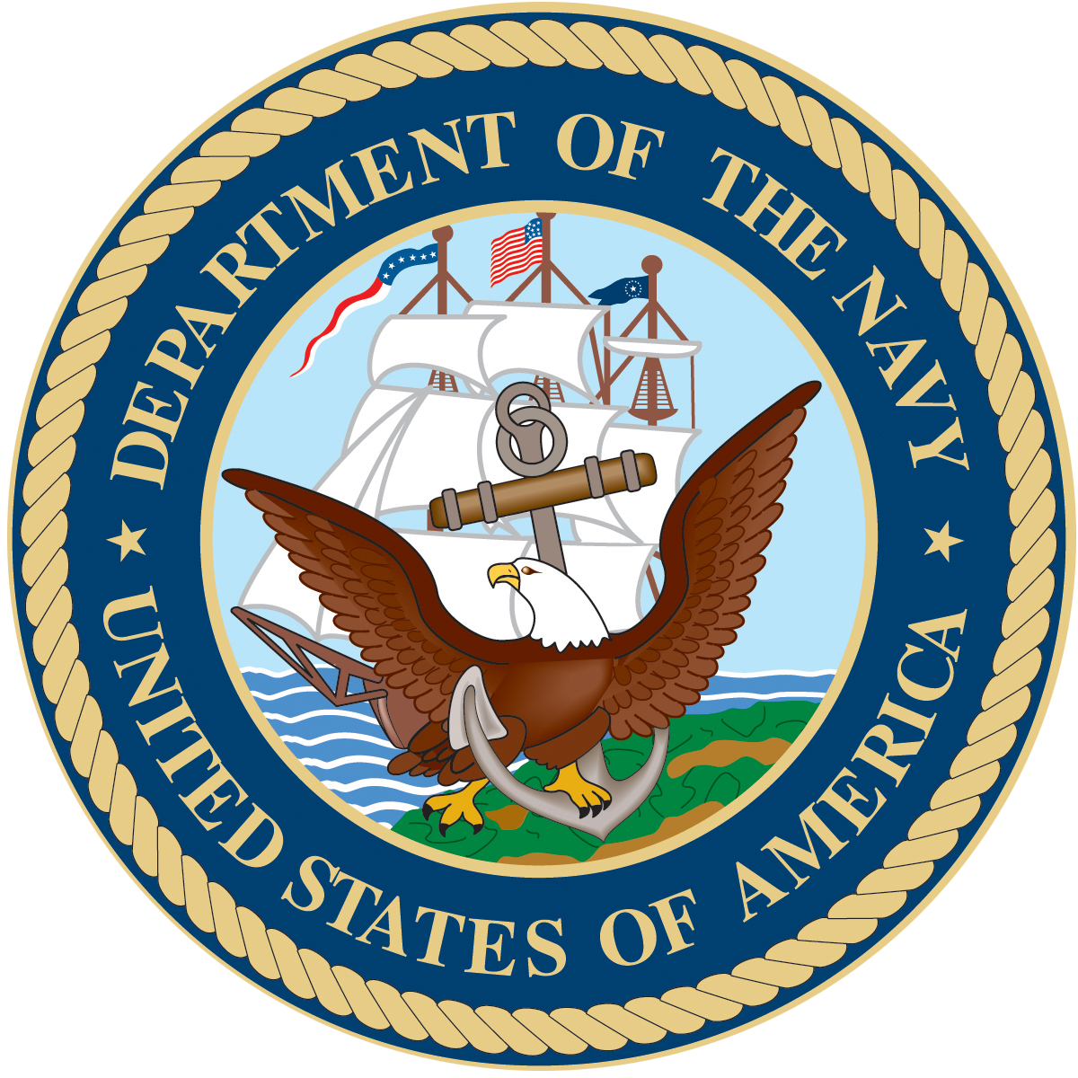 military logo, navy #25283