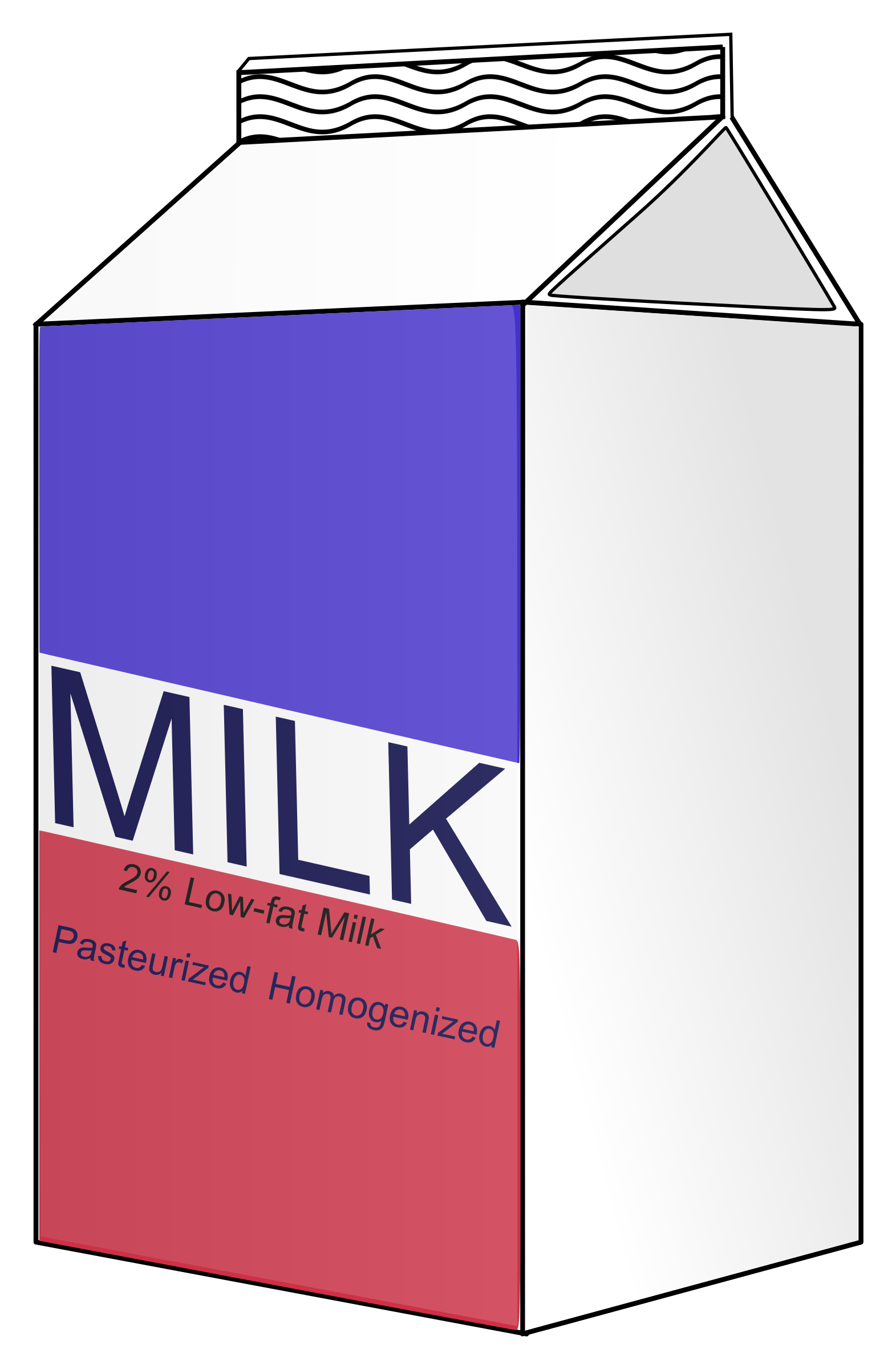 milk carton vector clipart image photo #14244
