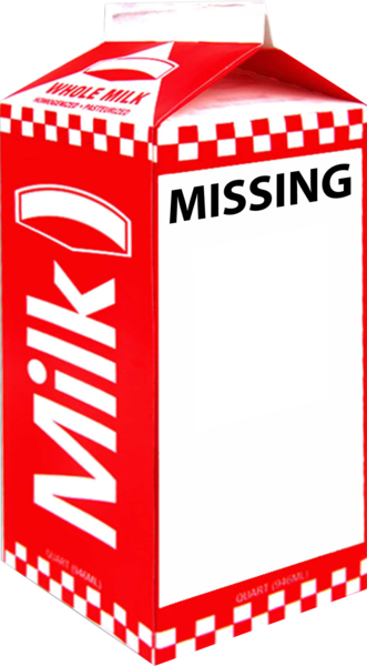 missing milk carton