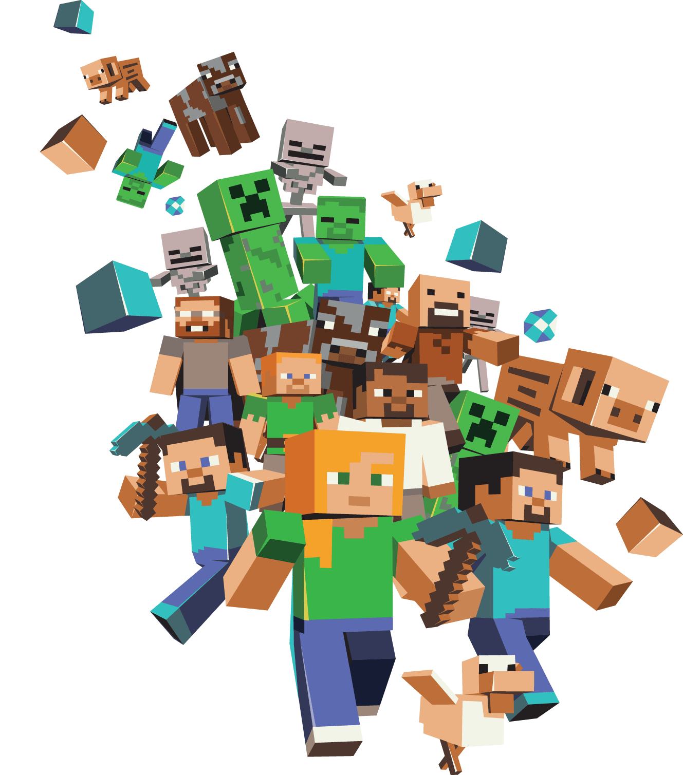 download minecraft characters png #11524