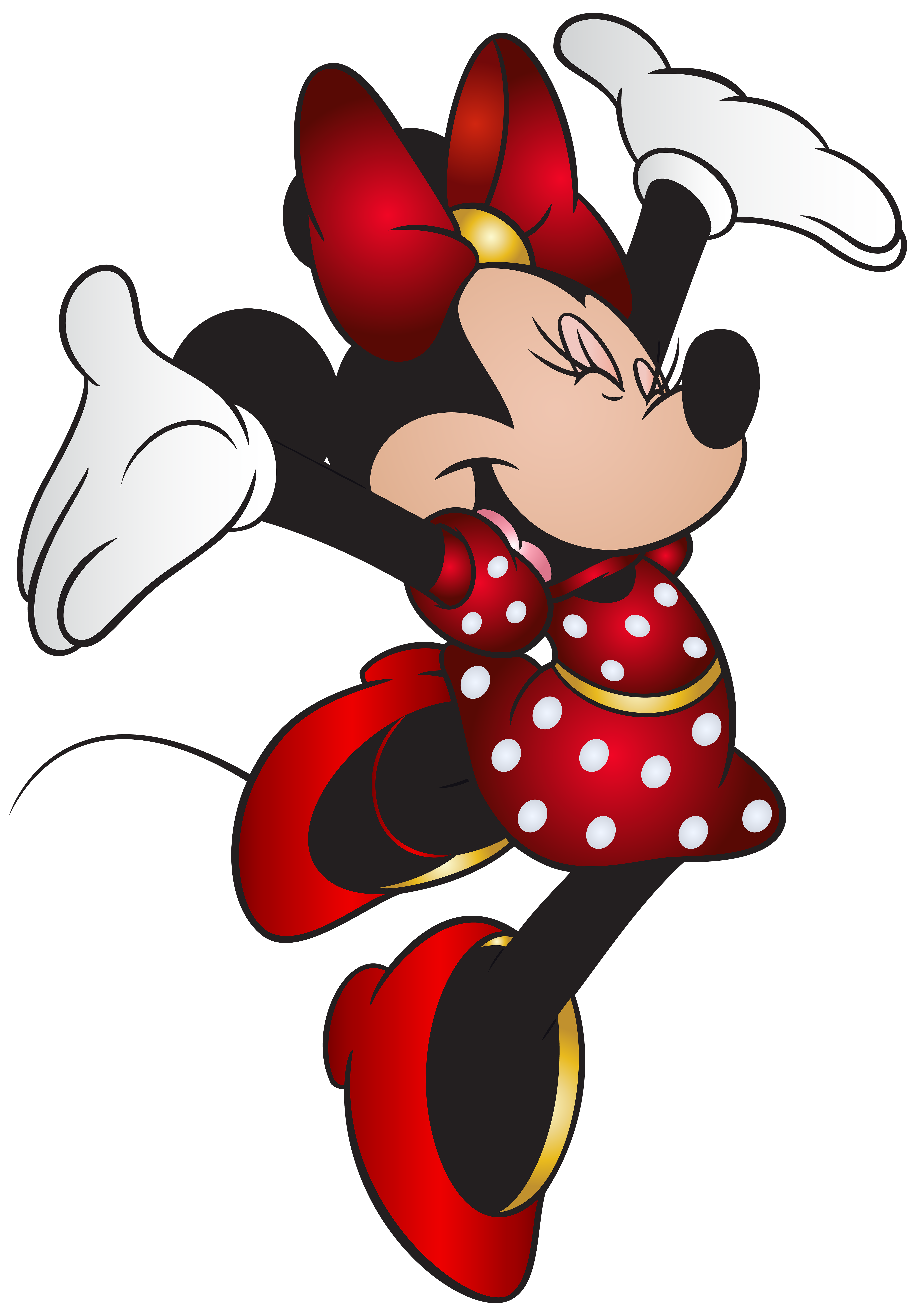 Joyful, Happy Minnie Mouse PNG Image #40249
