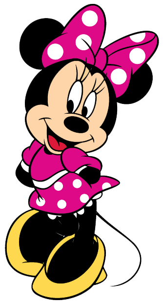 minnie mouse clipart pink dress #40260