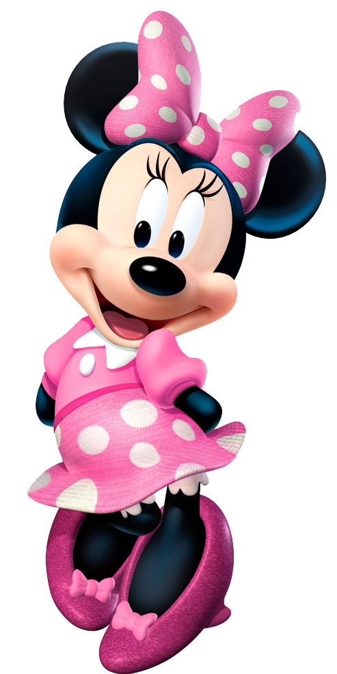 Minnie Mouse Dress Pink Polka PNG #40251