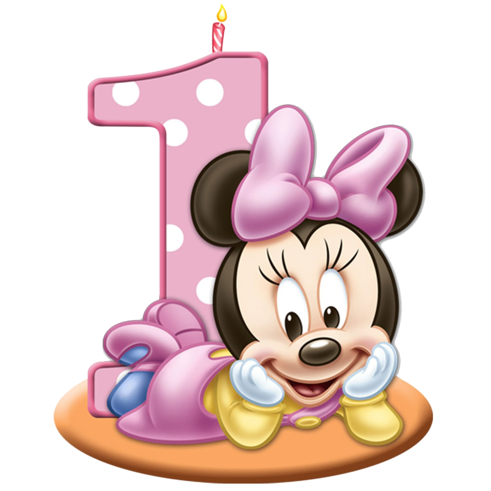 Png Minnie Mouse Birthday Celebration 1 Year Of Age #40244