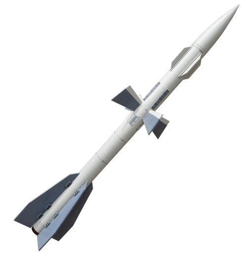 Model Rocket Missile White PNG Image #40372