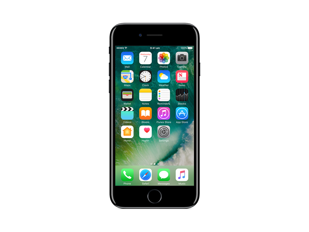 apple iphone jet black mobile png 9791
