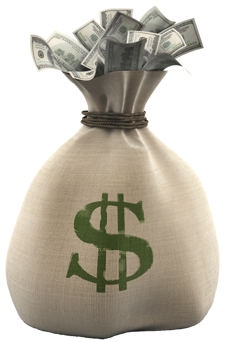 Money Free PNG Images, Money Sack, Dollar, Coins