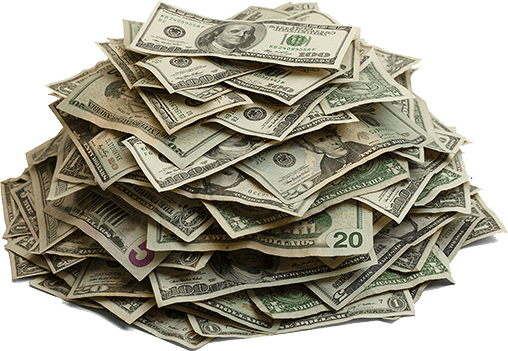 pile cash money transparent #8316