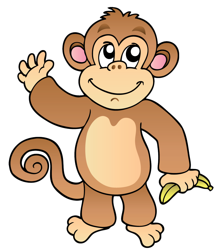 Monkey Transparent PNG | Baby, Cute, Cartoon Monkey Clean Background ...