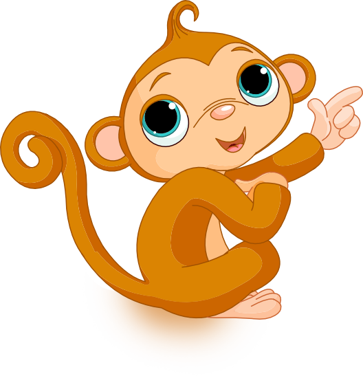 baby monkey orange colored png #19159