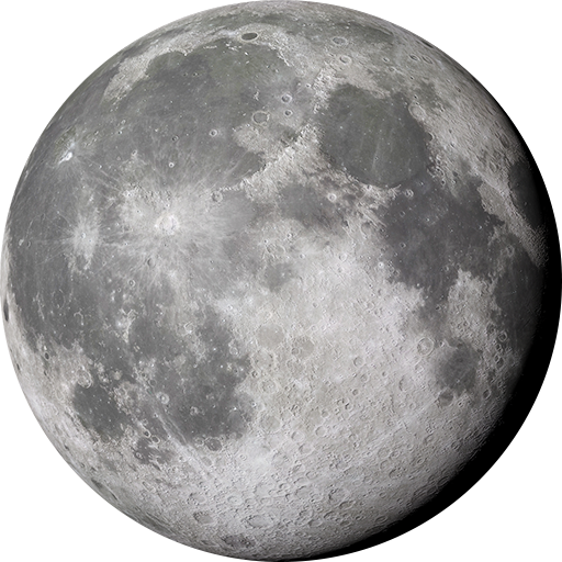 Realistic Moon PNG Clipart Image​