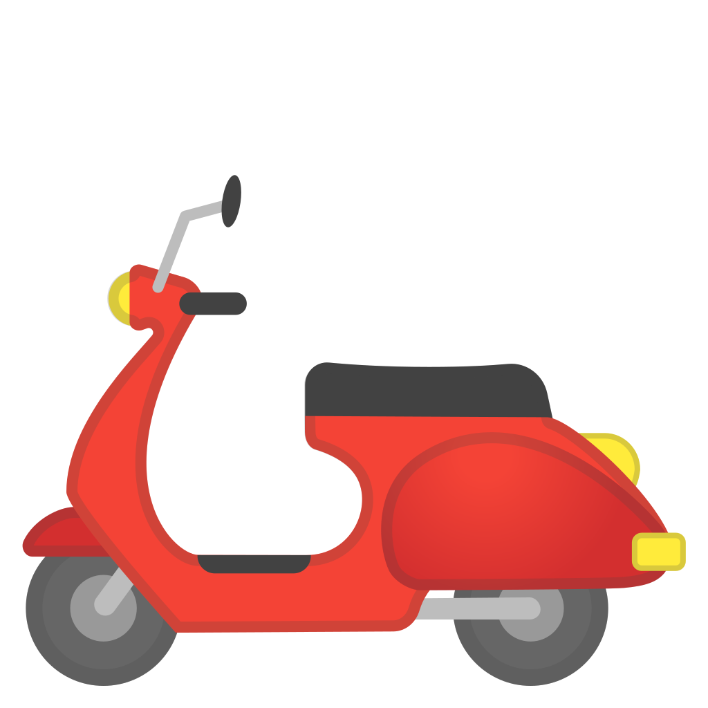 motor scooter icon noto emoji travel places iconset #20879