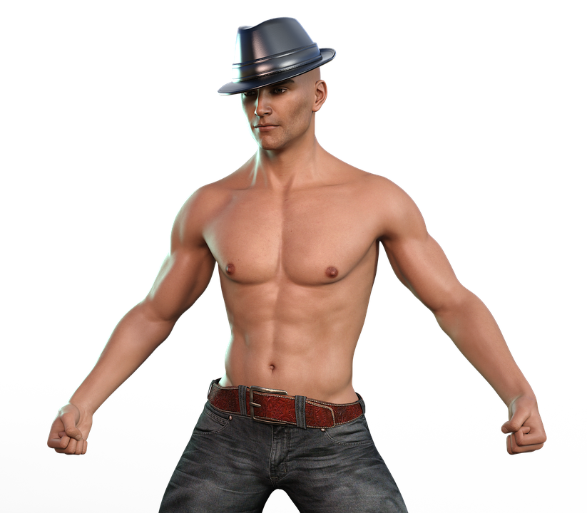 muscles, man hat portrait image pixabay #29621