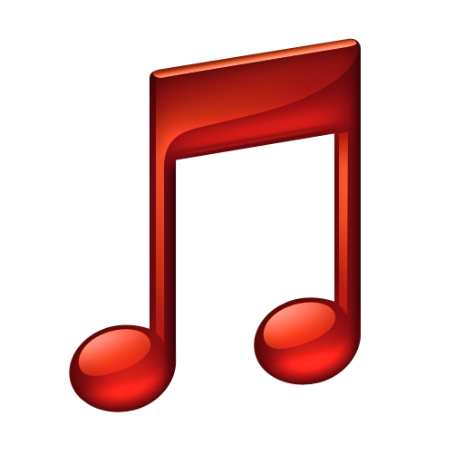 music notes png note red icon download png and ico formats #10089