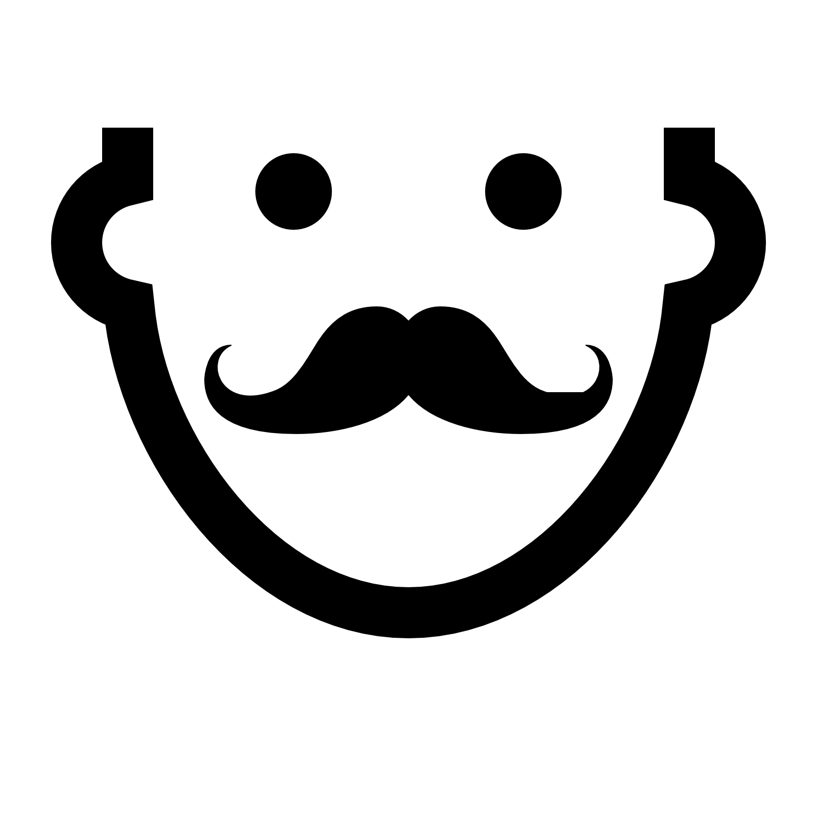 mustache icon download icons #15060