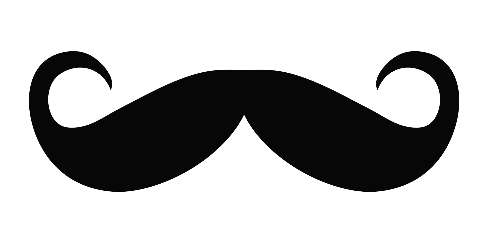Moustache black png image #15023