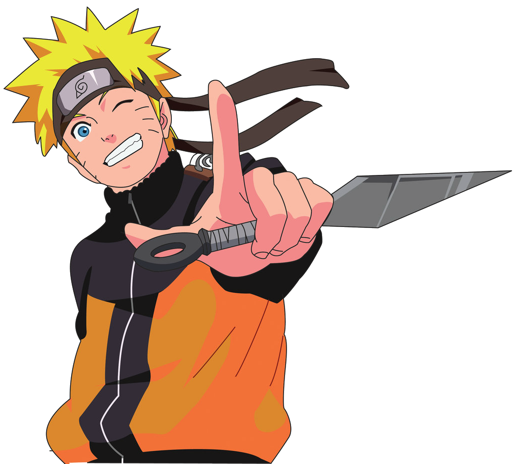 Desenho Naruto PNG - Naruto vetor com fundo transparente.