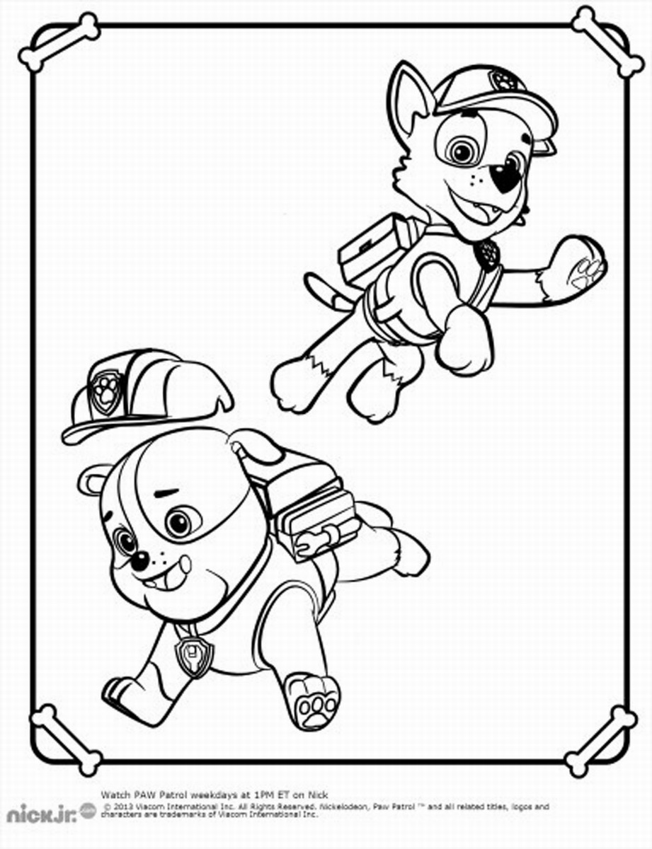 nick jr coloring pages paw patrol 2640