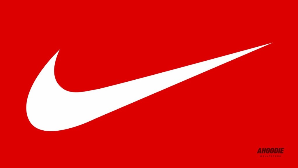 logo nike on red background #23