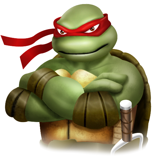 ninja turtle, rafael icon tmnt iconset yellow icon design #24242