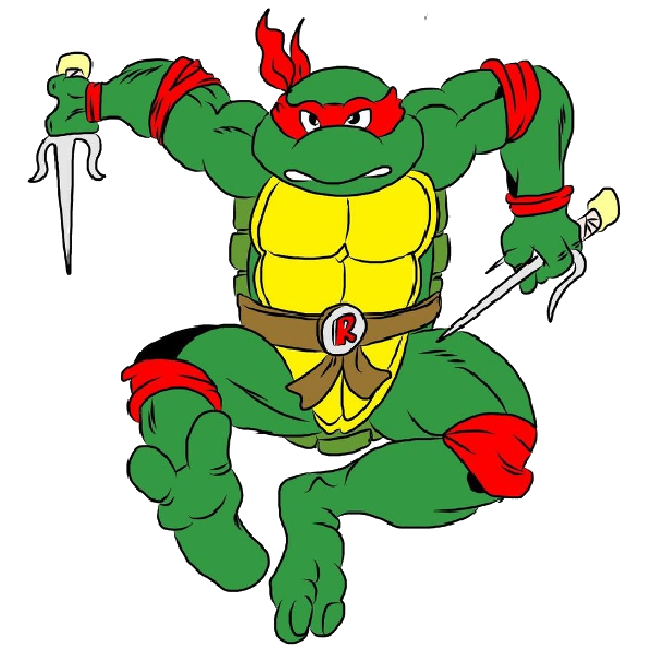 ninja turtle, raphael teenage mutant ninja clipart panda #24299