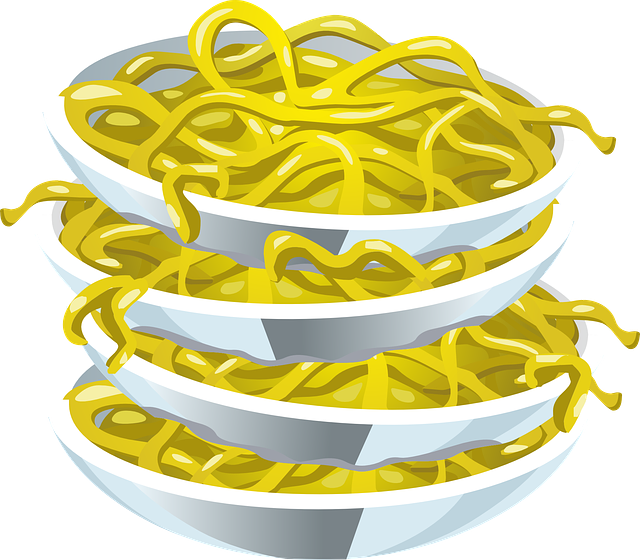 spaghetti noodles pasta vector graphic pixabay #30060