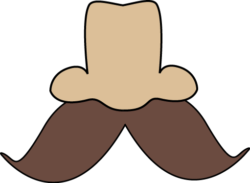 nose and mustache clip art nose and mustache image #36838