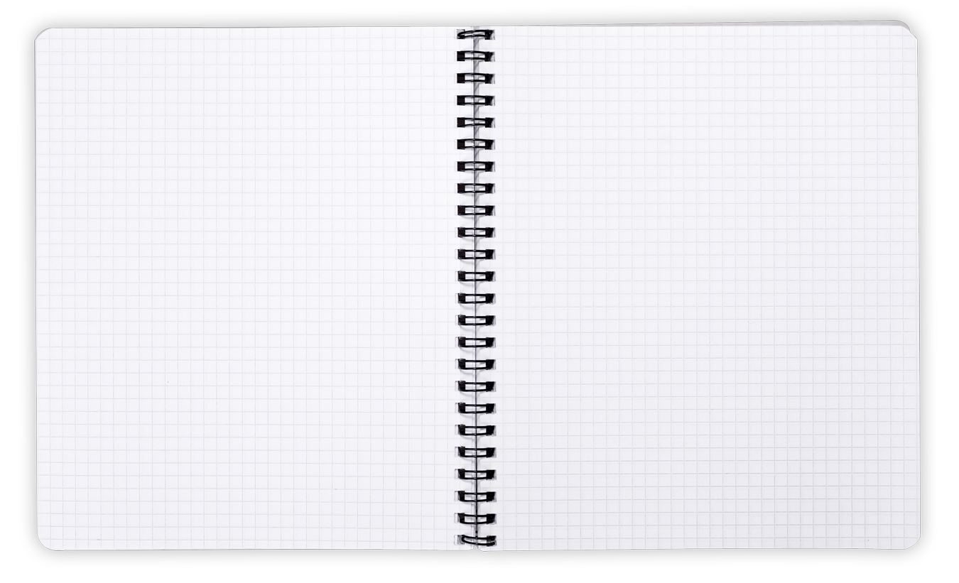 double sided white notebook transparent png #20737