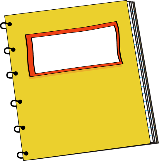 yellow spiral notebook transparent background #20741