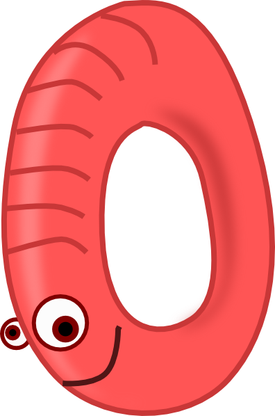 red number 0 png numbers clipart images #33775