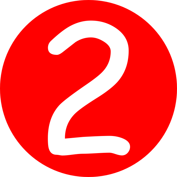 number 2 hq picture red rounded with number #34163