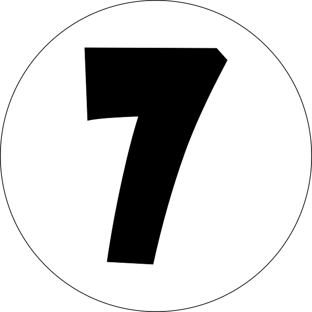 number 7 seven number vector graphic pixabay #36593