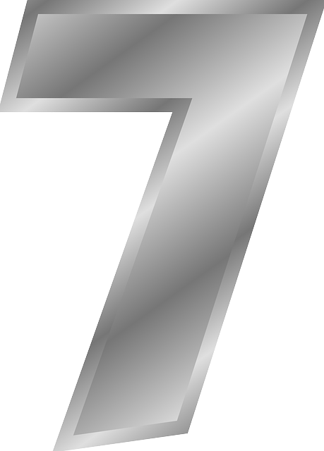 number 7 silver number transparent png stickpng #36600