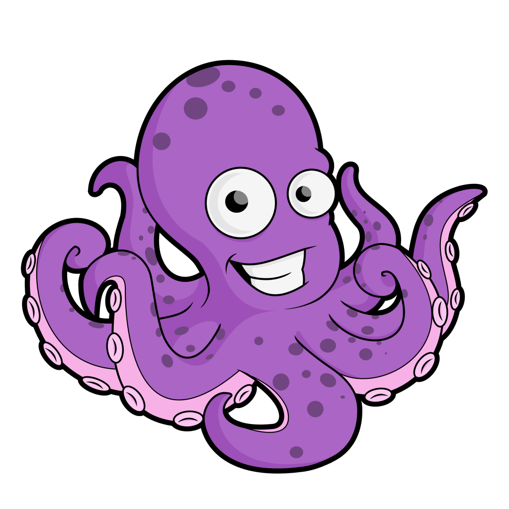 cartoon octopus clipart kid the pink octopus studio #35892