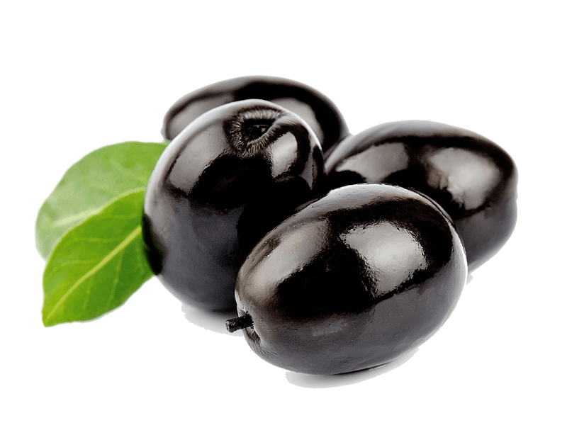 black olives and olive leaf png #30079