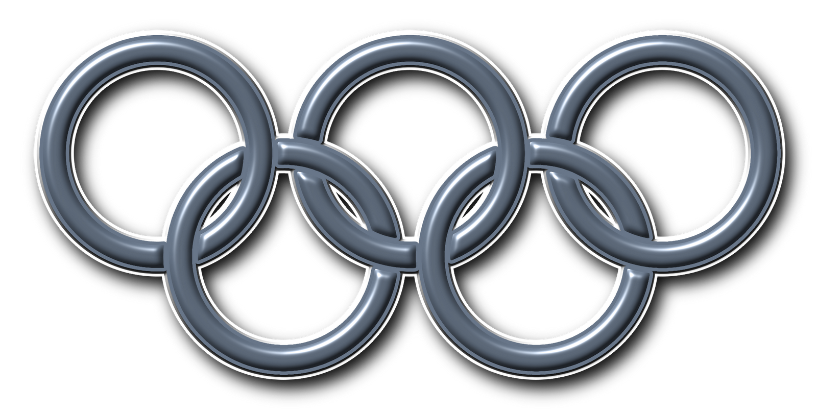 Premium PSD | Olympic rings on transparent background