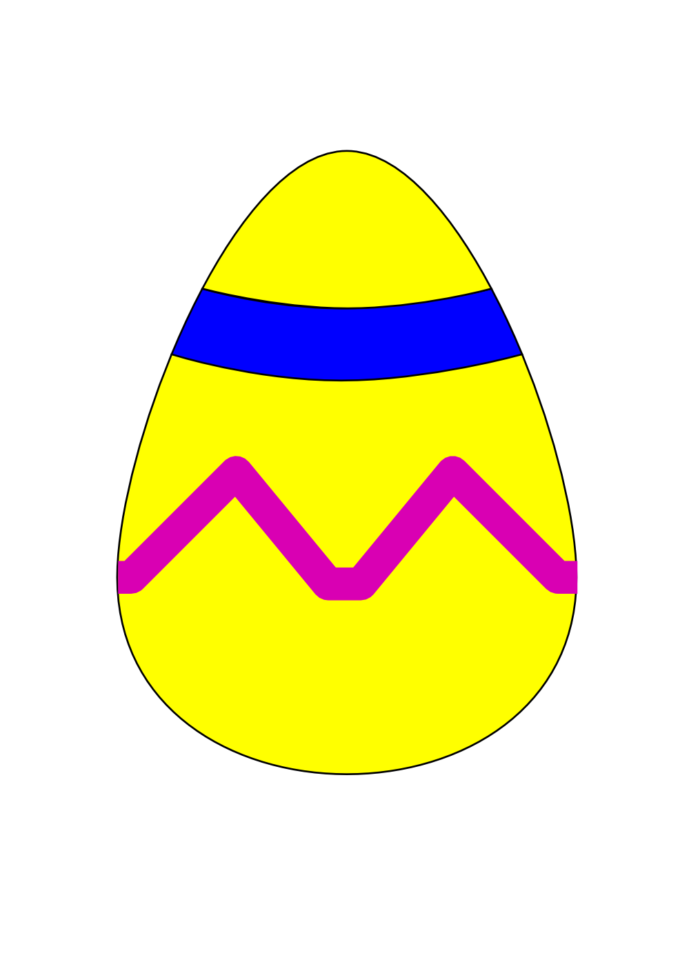 openclipart, clipartist clip art easter egg yellow easter #31485