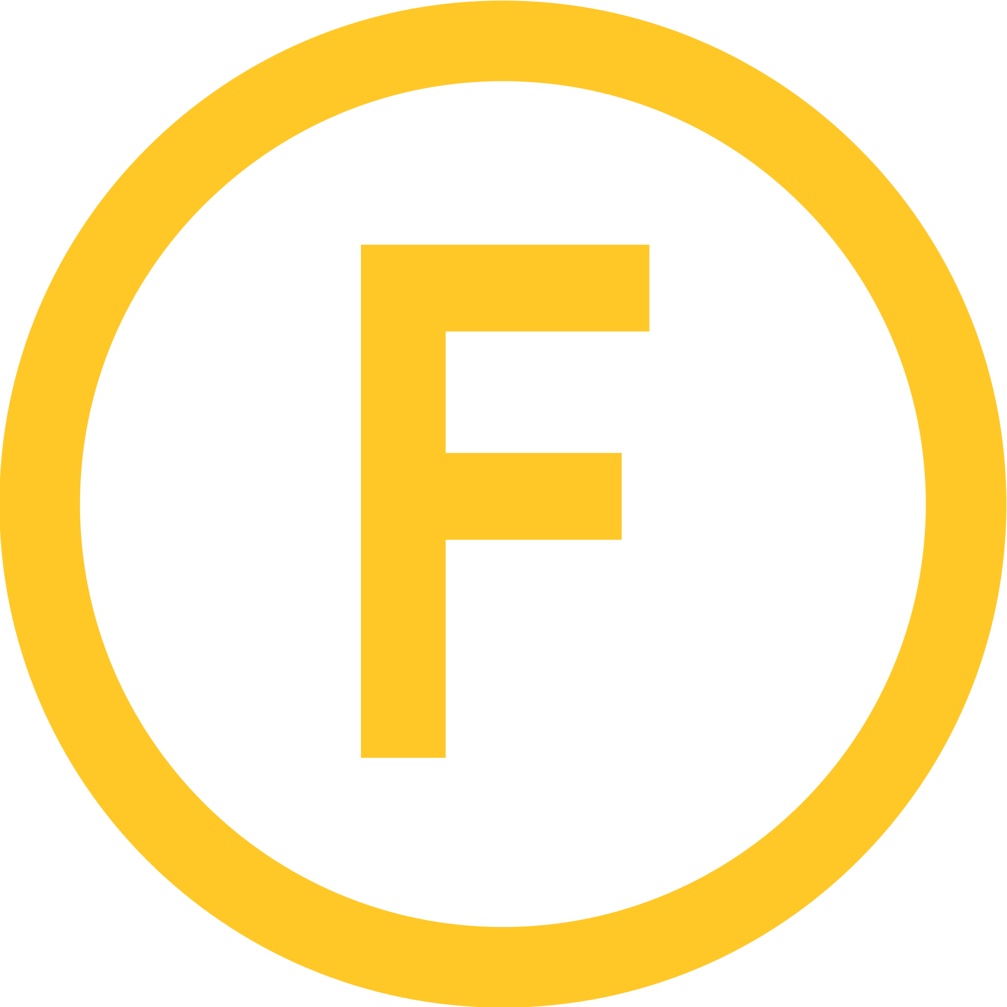 Orange circle F Logo ligne F Narbonne png #1563