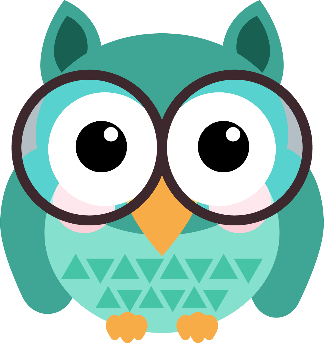 owl with glasses clipart transparent #28961