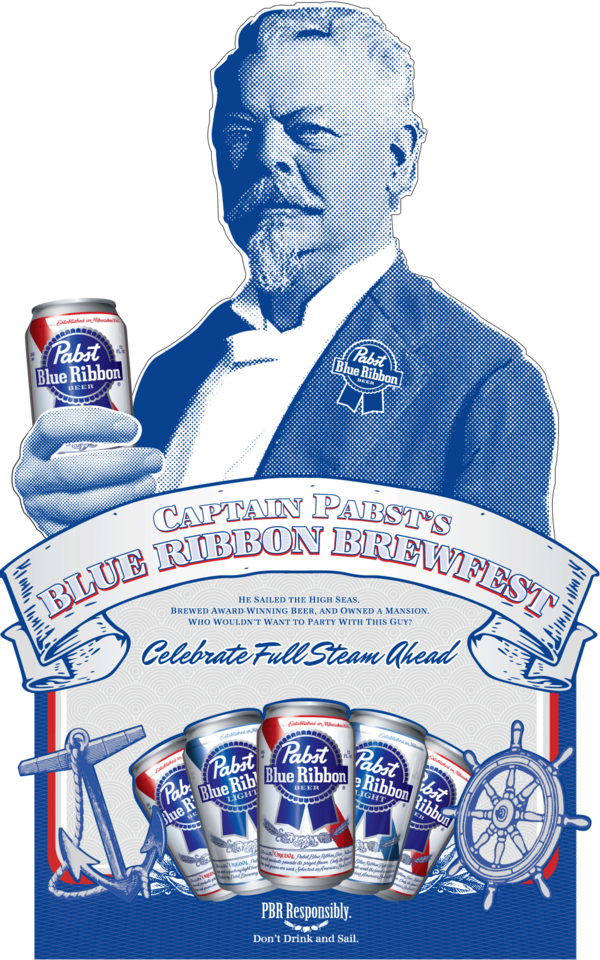 captain pabsts blue ribbon brewfest png logo #5938