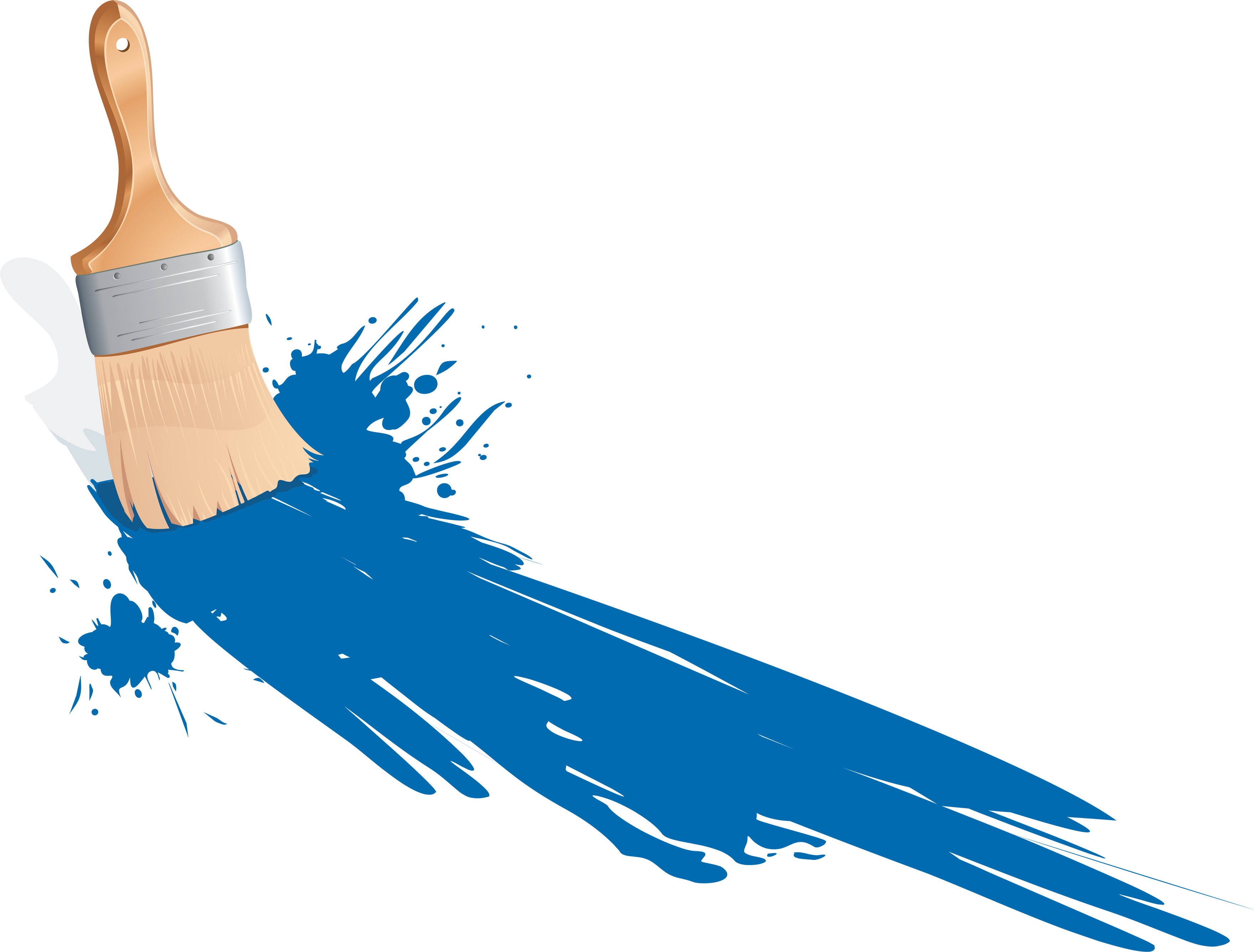 download blue paint brush image image #8743