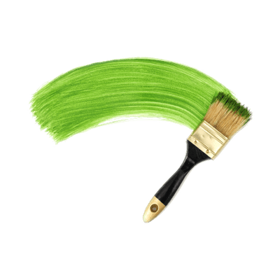 green line paint brush transparent #8748