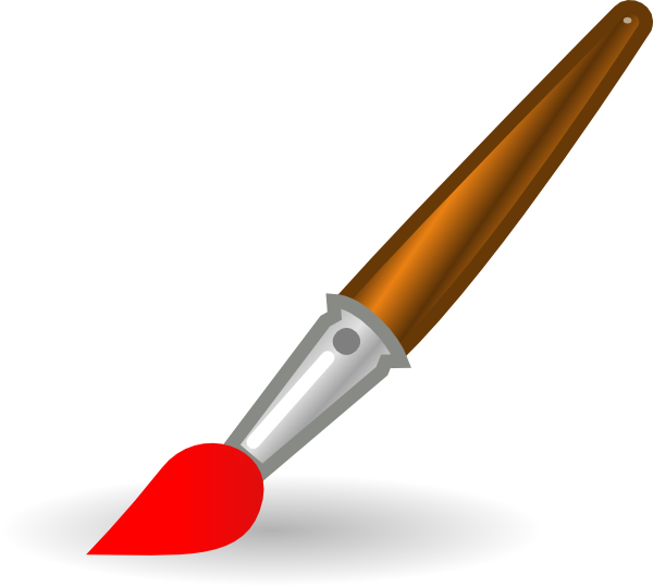 paint brush clipart vector clip online #8735