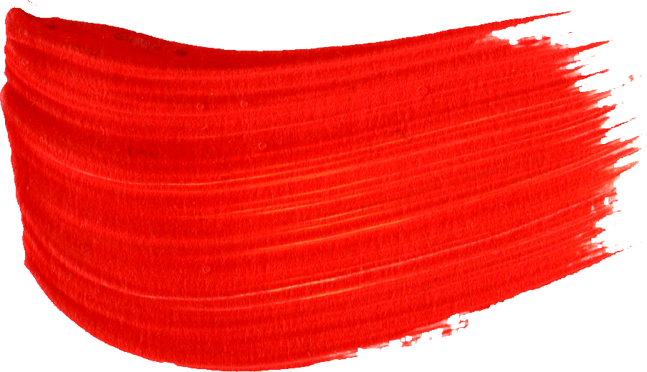 red paint brush strokes transparent #8737