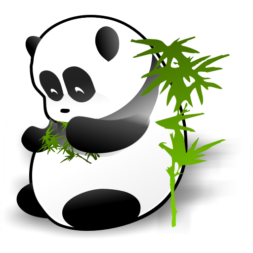 giant panda icon panda dock icons softiconsm #19869