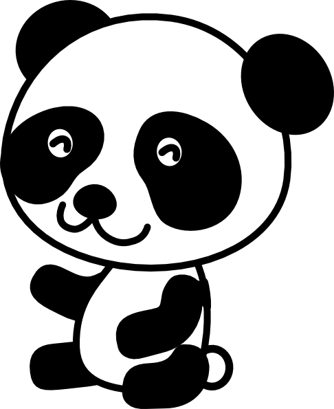 panda baby clip art clkerm vector clip art online