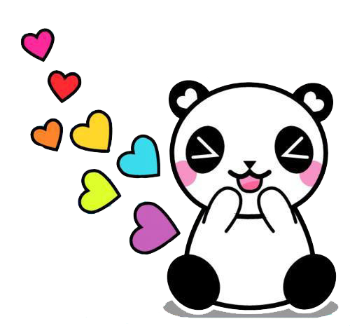 Cute Kawaii Tumblr Adorible Pan Panda Freetoedit - Cute Kawaii, HD Png  Download, png download, transparent png image